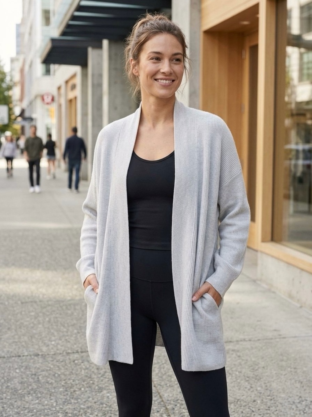 Lululemon Merino Wool-Blend Ribbed long Sweater Size 10